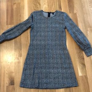 Black and Grey Ann Taylor Petite Dress